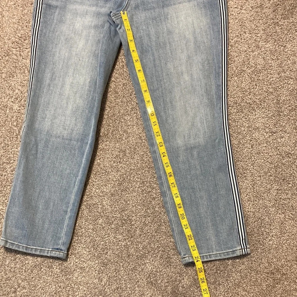 Talbots Modern Ankle Jean Navy and White Side Ribbon Trim 2P - Picture 8 of 16